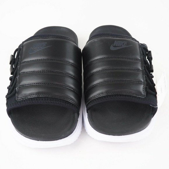 Nike Asuna NA Slides Mens Sandals Black White - Picture 4 of 11